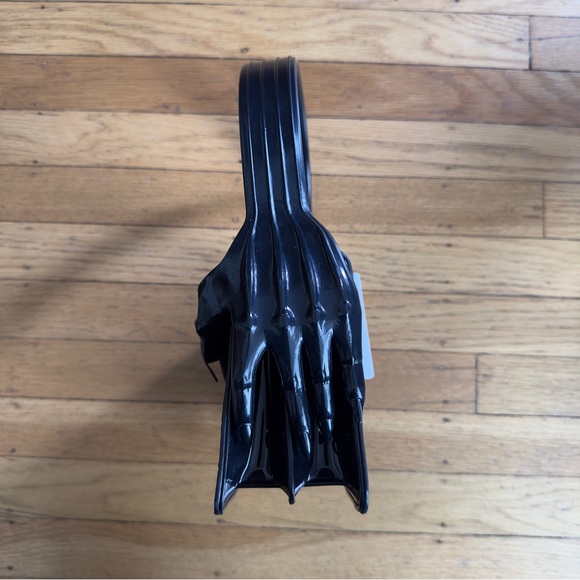 SOLD patent croc claw goth shoulder bag small black - Picture 4 of 7